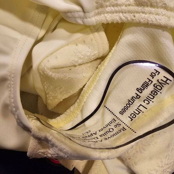 NWT Kensie Girl UPF50 Sunny Yellow Eyelet 1 Piece Swimsuit Size 6X - Picture 6 of 6